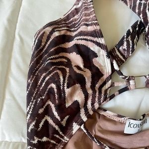 Leopard Print One Piece Swimsuit